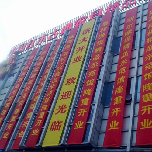 柳州天创广告策划 产品展厅 >柳州市城中广告条幅制作定制